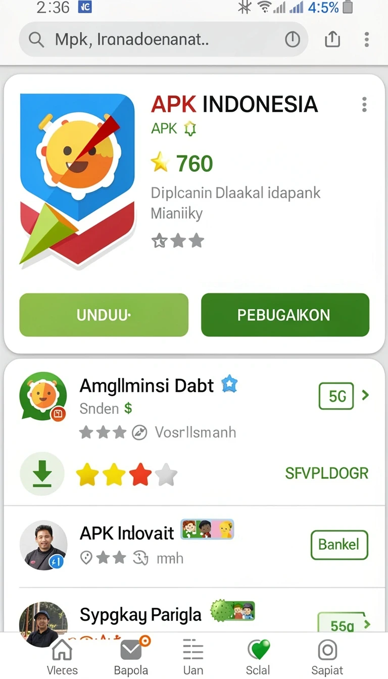Pratinjau layar Aplikasi satria123 Ringan untuk Android